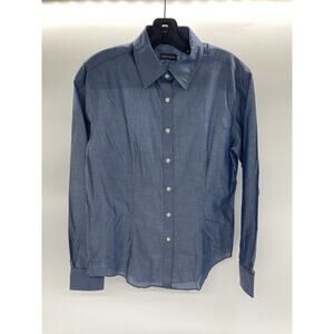 Van Heusen Blue Button-Up Dress Shirt – Women’s S (4–6) NWOT